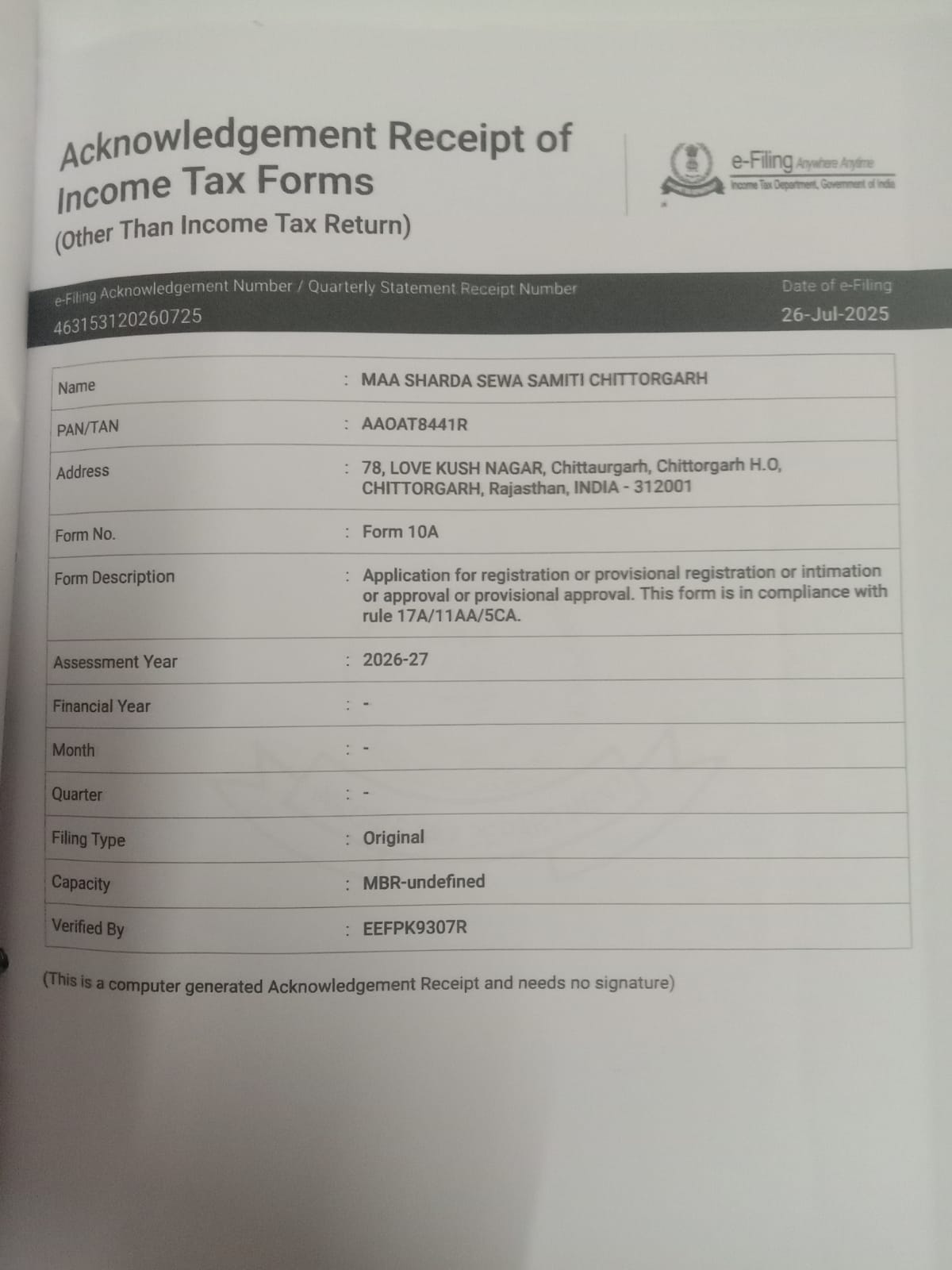 Maa Sharda Seva Samiti Seva Photo 10